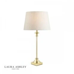 Laura Ashley WINSTON Antique Brass & Glass Candlestick Table Lamp Base -Laura Ashley winston antique brass glass candlestick table lamp base p20399 41192 image