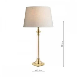 Laura Ashley WINSTON Antique Brass & Glass Candlestick Table Lamp Base -Laura Ashley winston antique brass glass candlestick table lamp base p20399 41194 image