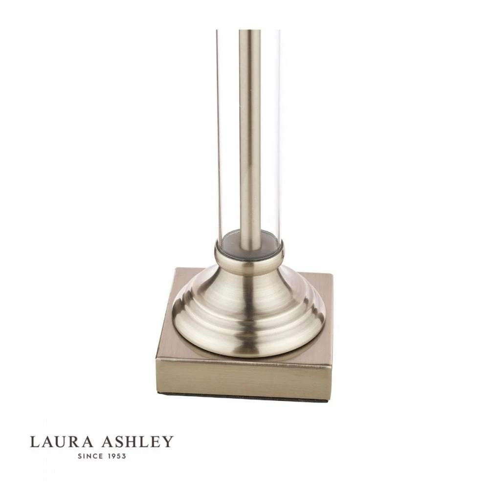 Laura Ashley WINSTON Antique Chrome & Glass Candlestick Table Lamp Base 3 Laura Ashley WINSTON Antique Chrome & Glass Candlestick Table Lamp Base - Image 3